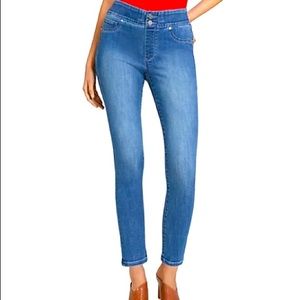 LYCRA/ SPANDEX Super-Skinny Size 2 Jeans Medium Blue Wash! 1% LYCRA / SPANDEX!